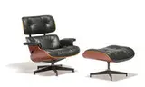 Charles and Ray Eames, Lounge chair and ottoman (2), 1956; this example produced later