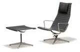 Charles and Ray Eames, Aluminum Group reclining lounge chair and ottoman (2), 1958, Herman Miller