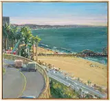 View from the Top of the California Incline, Santa Monica by Larry Cohen, 2007, Oil on canvas, sold Feb 2020