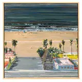View of the Coast Highway from Ocean Ave. by Larry Cohen, 2009, Oil on canvas, sold Feb 2020