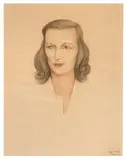 Diego Rivera, Untitled (Portrait of a Woman), 1942, Pastel and graphite on paper