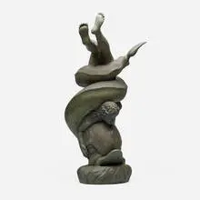 Decorative, Eros with Dolphin, cast bronze