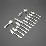 Allan Adler, Collection of eleven Starlit utensils, sterling silver, stainless steel