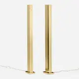 Casella, Pylon floor lamps model C1711, pair, c. 1980, polished brass