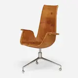 Preben Fabricius and Jørgen Kastholm, Tall Back Bird chair