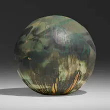 Toshiko Takaezu, Moon (with rattle), c. 1992, glazed stoneware
