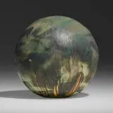 Toshiko Takaezu, Moon (with rattle), c. 1992, glazed stoneware