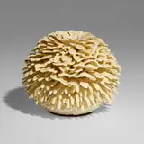 The Haas Brothers, Urchin Accretion vase, 2016, color-changing slip, glazed porcelain, brass plate