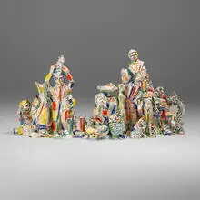 Viola Frey, World Civilization (Figurines), 1998, glazed earthenware