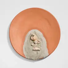 Messed With! by Robert Carston Arneson, 1992, glazed earthenware, bisque earthenware, sold Jun 2024