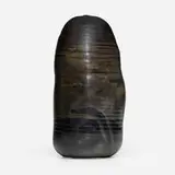 Large Closed Form by Toshiko Takaezu, c. 1985, glazed porcelain, sold Jun 2024