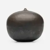 Closed Form by Toshiko Takaezu, c. 1968, glazed porcelain, sold Jun 2024