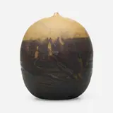 Closed Form (with rattle) by Toshiko Takaezu, 1978, glazed stoneware, sold Jun 2024