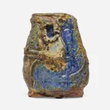 Robert Carston Arneson, Vase with Slab Image—Blue Accent