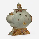 Ralph Bacerra, Cloud Vessel, 1996, glazed and gilt porcelain
