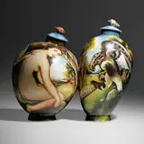 Kurt Weiser, Roulette, 2002, china-painted porcelain