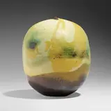 Closed Form (with rattle) by Toshiko Takaezu, c. 1980, glazed porcelain, sold Jun 2024