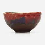 Bowl by Toshiko Takaezu, c. 1982, glazed porcelain, sold Jun 2024