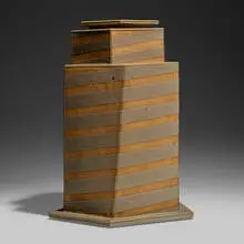 Untitled (Torque Vessel) by John Mason, 1985, glazed stoneware, sold Jun 2024