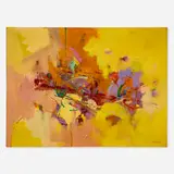 Sidney Gross, Wedding Gift to Elaine, Yellows