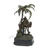 Franz Xaver Bergmann, large figural group sculpture, #4639