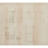 Frank Lloyd Wright, detailed drawings, two: Living Room Details and Detail Trellis (Front Entrance)
