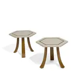 Harvey Probber, side tables, pair