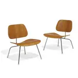 LCM lounge chairs, pair by Charles and Ray Eames, sold Dec 2021
