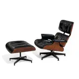 670 / 671 lounge chair and ottoman by Charles and Ray Eames, sold Dec 2021
