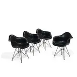 DAR-1 armchairs, set of four by Charles and Ray Eames, sold Dec 2021