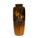 Lenore Asbury for Rookwood Pottery, earthenware Standard Glaze vase with milkweed decoration