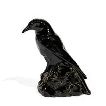Rookwood Pottery, large porcelain Rook figure, shape number 2636