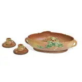 Roseville Pottery, earthenware Fuchsia console set