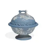 Frederick Dallas Pottery, rare earthenware covered butter dish