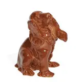 cocker spaniel porcelain paperweight by Rookwood Pottery, sold Nov 2021