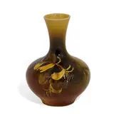 earthenware Standard Glaze vase with honeysuckle decoration by Harriet Strafer for Rookwood Pottery, sold Nov 2021