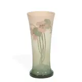 Sara Sax for Rookwood Pottery, Art Nouveau earthenware Iris glaze vase