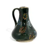 Limoges style earthenware pitcher with flowering tree decoration by Martin Rettig for Rookwood Pottery, sold Nov 2021