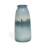 earthenware Vellum glaze scenic vase by Katherine van Horne for Rookwood Pottery, sold Nov 2021