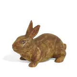 Weller Pottery, earthenware Muscota rabbit garden figure