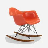 RAR by Charles and Ray Eames, 1950 / 1954, molded fiberglass, enameled steel, birch, rubber, sold Sep 2019