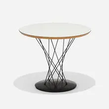 Isamu Noguchi, occasional table, model 87, 1953, laminate over wood, enameled steel
