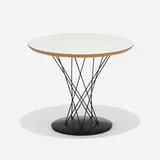 Isamu Noguchi, occasional table, model 87, 1953, laminate over wood, enameled steel