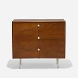 Thin Edge cabinet, model 5200 by George Nelson & Associates, 1952, rosewood, aluminum, enameled aluminum, sold Sep 2019