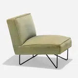Luther Conover, lounge chair, c. 1952, upholstery, enameled steel