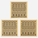 Alexander Girard, Fascade Environmental Enrichment Panels, set of three, c. 1976, screenprinted cotton