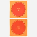 Alexander Girard, Old Sun Environmental Enrichment Panels, set of two, 1972, screenprinted cotton