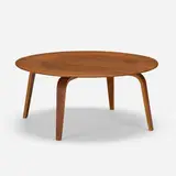 Charles and Ray Eames, Early CTW-3, 1945, molded walnut plywood