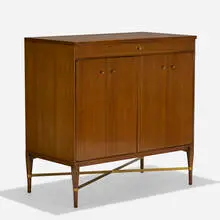 Irwin Collection cabinet, model 7303 by Paul McCobb, c. 1958, mahogany, brass, sold Sep 2019