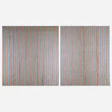 Alexander Girard, Mexicotton Stripe fabrics, set of two, 1961, handwoven cotton